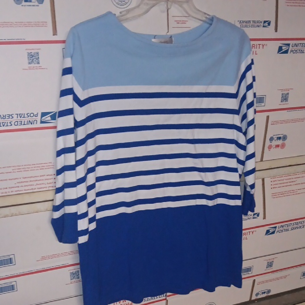 CJ Banks Size XXL Light Blue Top (SKU 547)